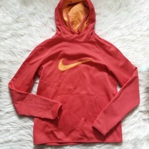 Nike Dri Fit Pullover Hoodie Coral Pink